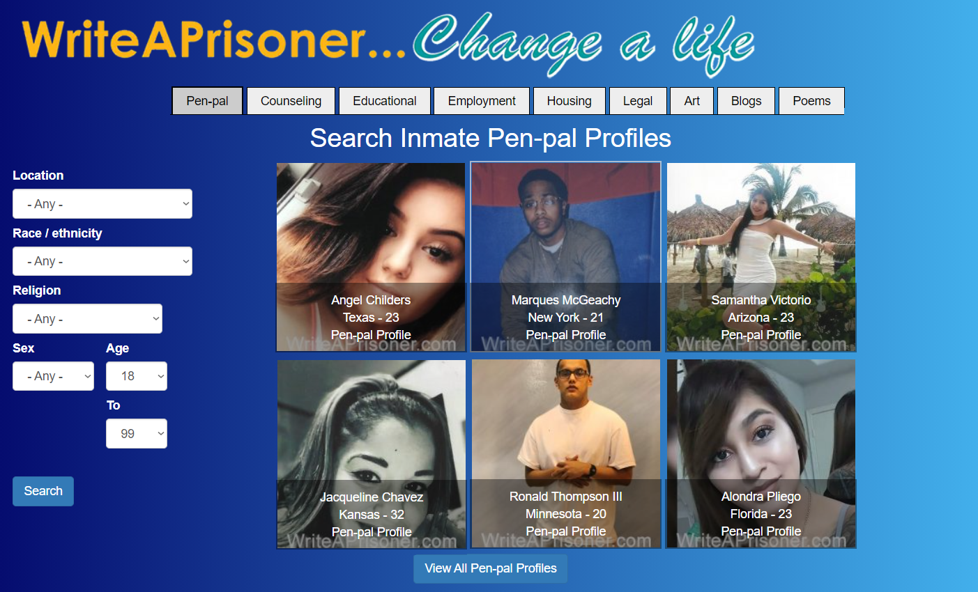  Amerikadaki Mahkumlarla Konuşmanızı Sağlayan Web Sitesi