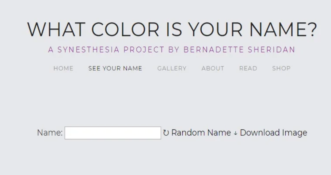  İsminizin Hangi Renklerden Oluştuğunu Gösteren İnternet Sitesi